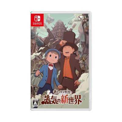 NS《雷頓教授與蒸氣新世界》Professor Layton and the New World of Steam(日文封面)(NS1)