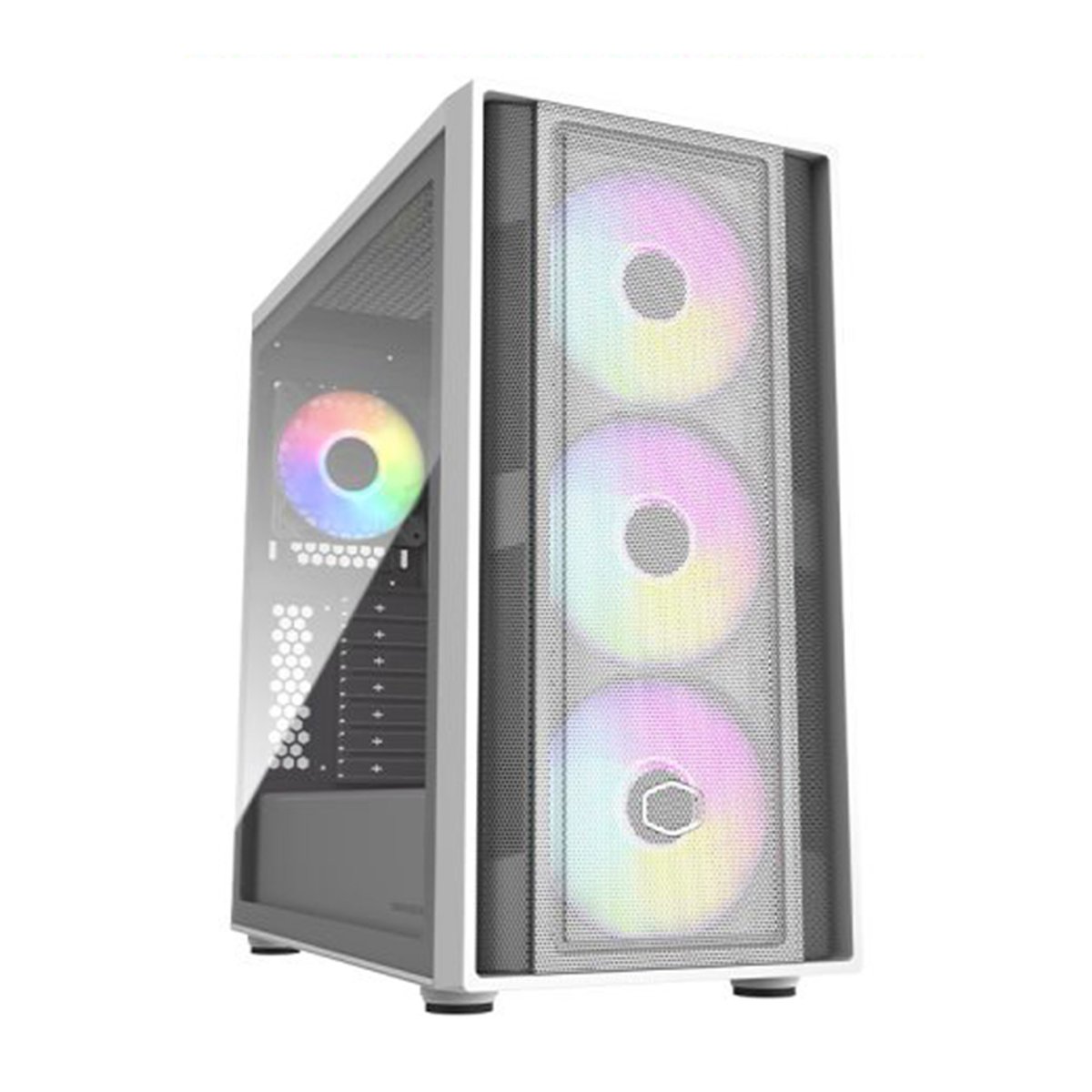 Cooler Master MasterBox 600 ATX機箱 (支持BTF背插式主機板)(白色-MB600-WGNN-S00)