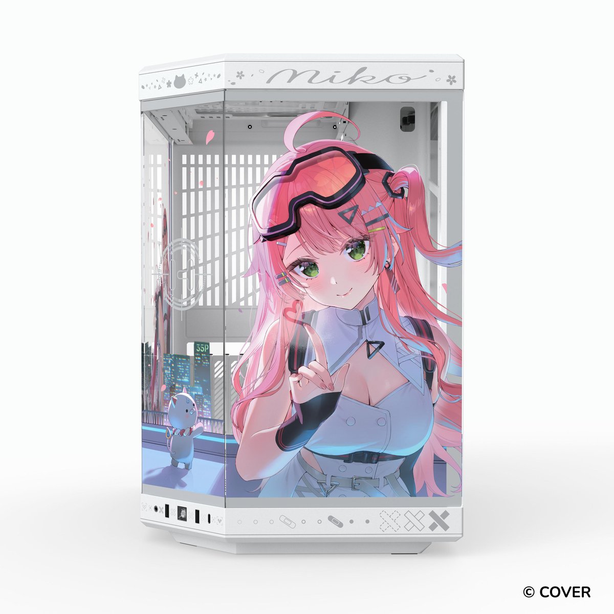 HYTE Y70 Sakura Miko 櫻巫女 雙腔中塔式 ATX機箱(白色)
