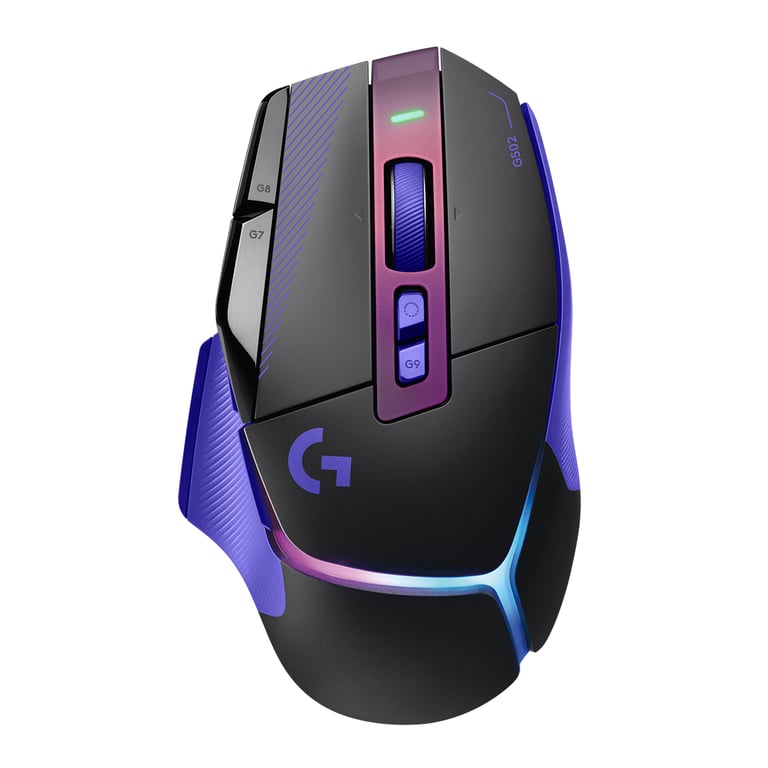 Logitech G502 X PLUS LIGHTSPEED 無線遊戲滑鼠(暮光紫)