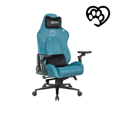C256D Zenox Jupiter MK-2 人體工學高背電競椅(5D 扶手)(Davis Fabrics/Peacock Turquoise)