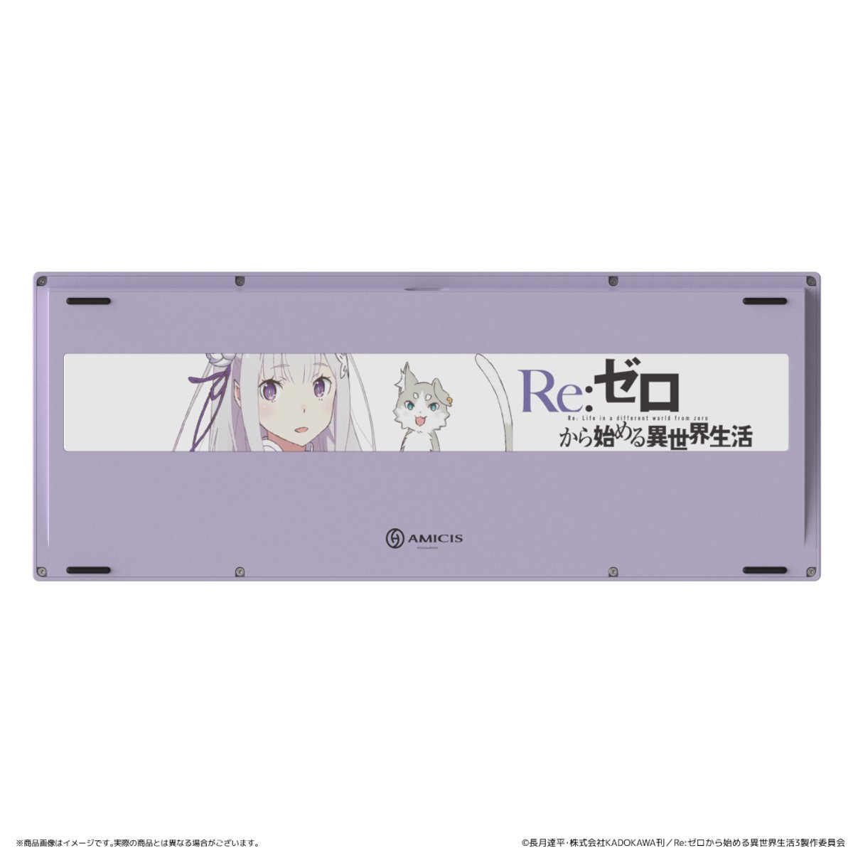 AMICIS ✕ 《Re:從零開始的異世界生活》80HE 磁軸遊戲鍵盤(愛蜜莉雅Ver. - JIS配列)