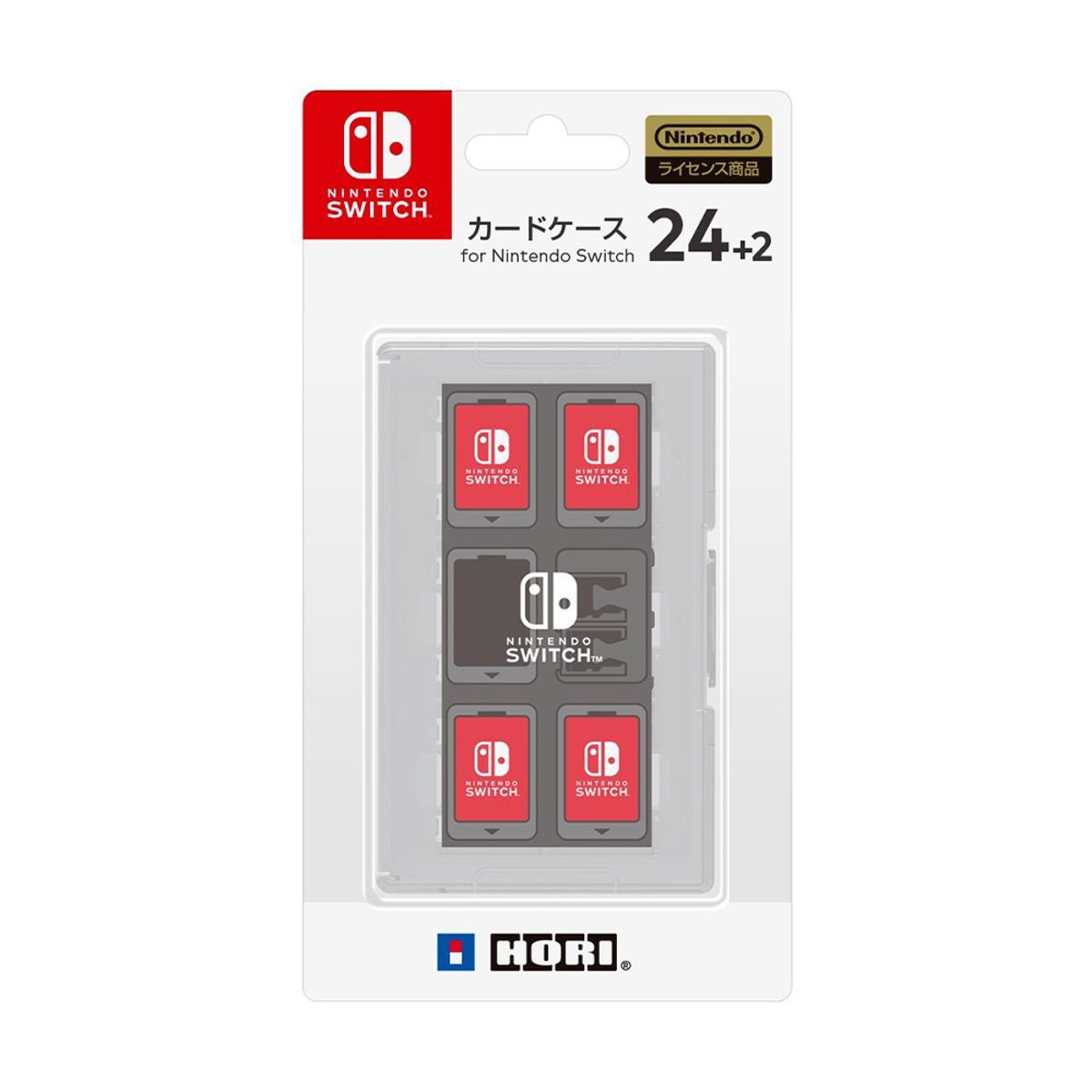 HORI NSW-028 NS 遊戲卡收納盒 24+2枚裝(白)
