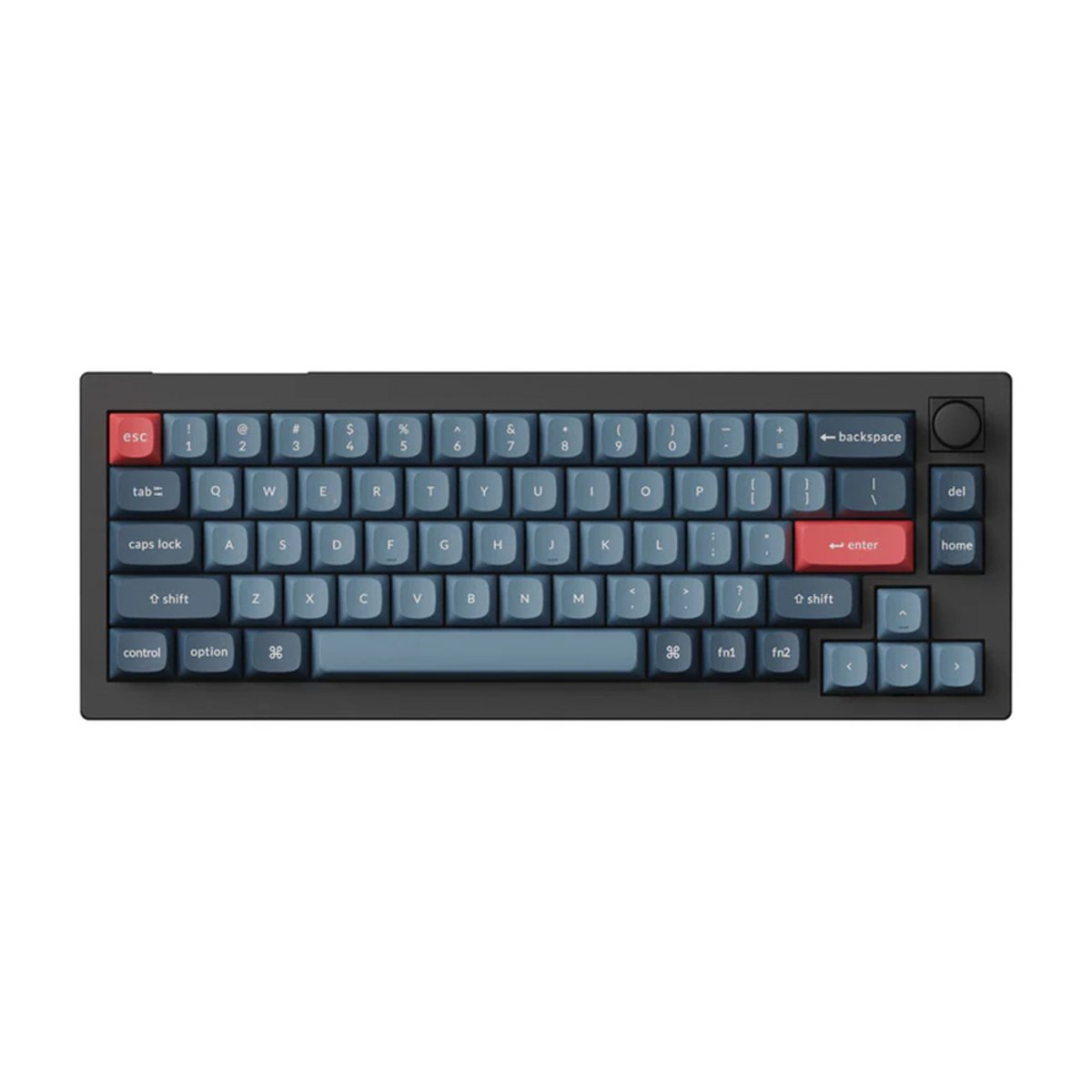 Keychron V2 Max (V2M-D3) QMK/VIA 無線客製化機械式鍵盤(碳黑-Gateron Jupiter 茶軸)