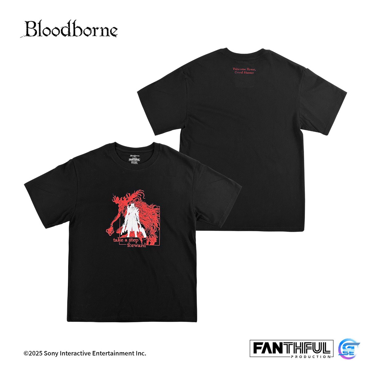 Fanthful《血源詛咒》Bloodbourne 純棉 T-Shirt(獵人-2XL-黑色)