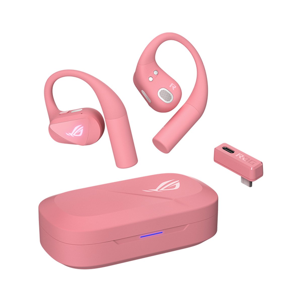 ASUS ROG CETRA OPEN 開放式雙模無線遊戲耳機(Dusk Pink)