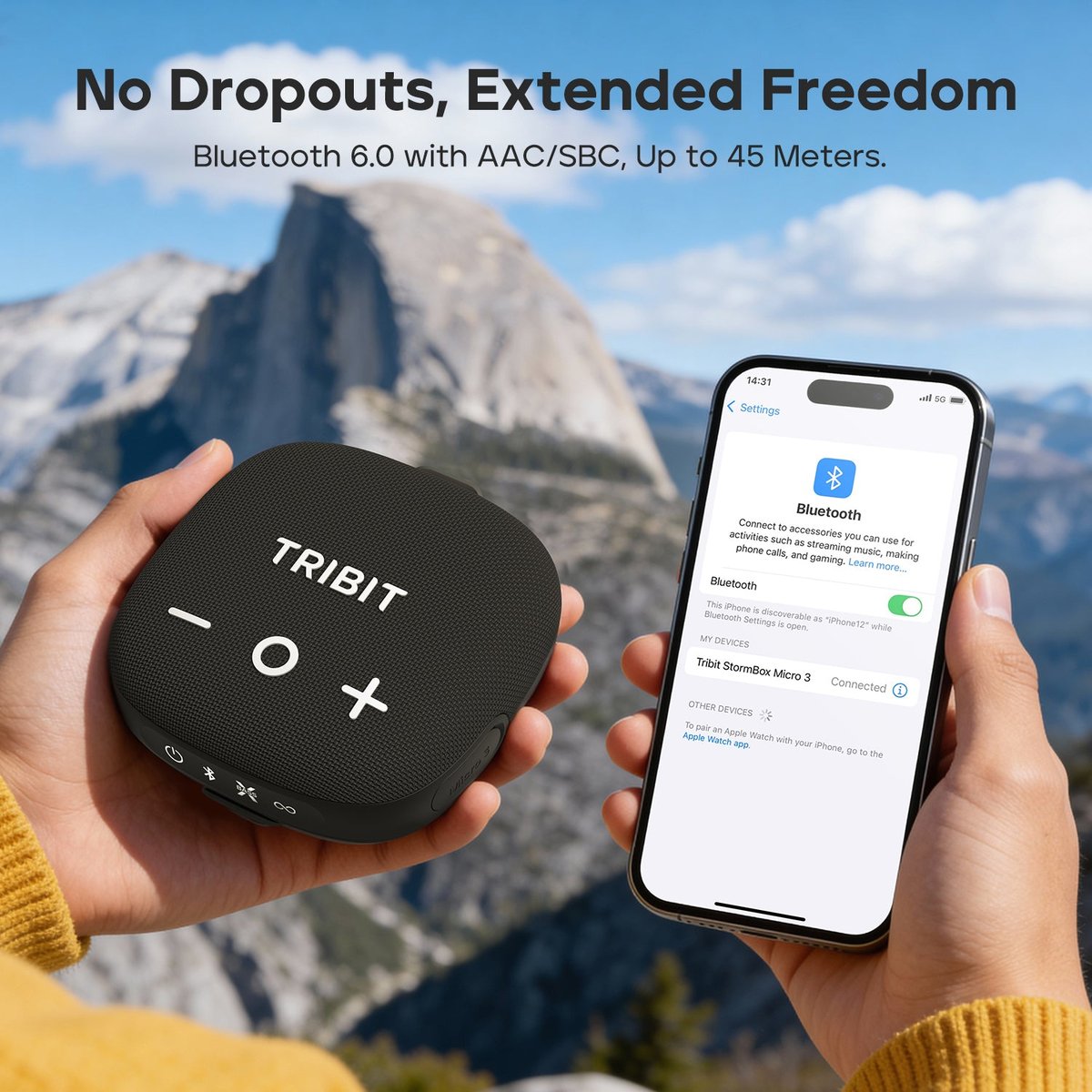 Tribit StormBox Micro 3 便攜式防水藍牙喇叭(白色)