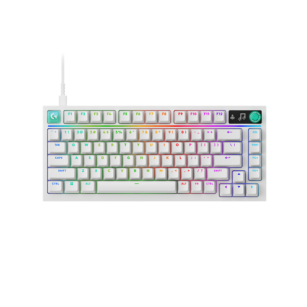 Logitech G316 X 75 8kHz 有線機械電競鍵盤(線性軸-75-白色)