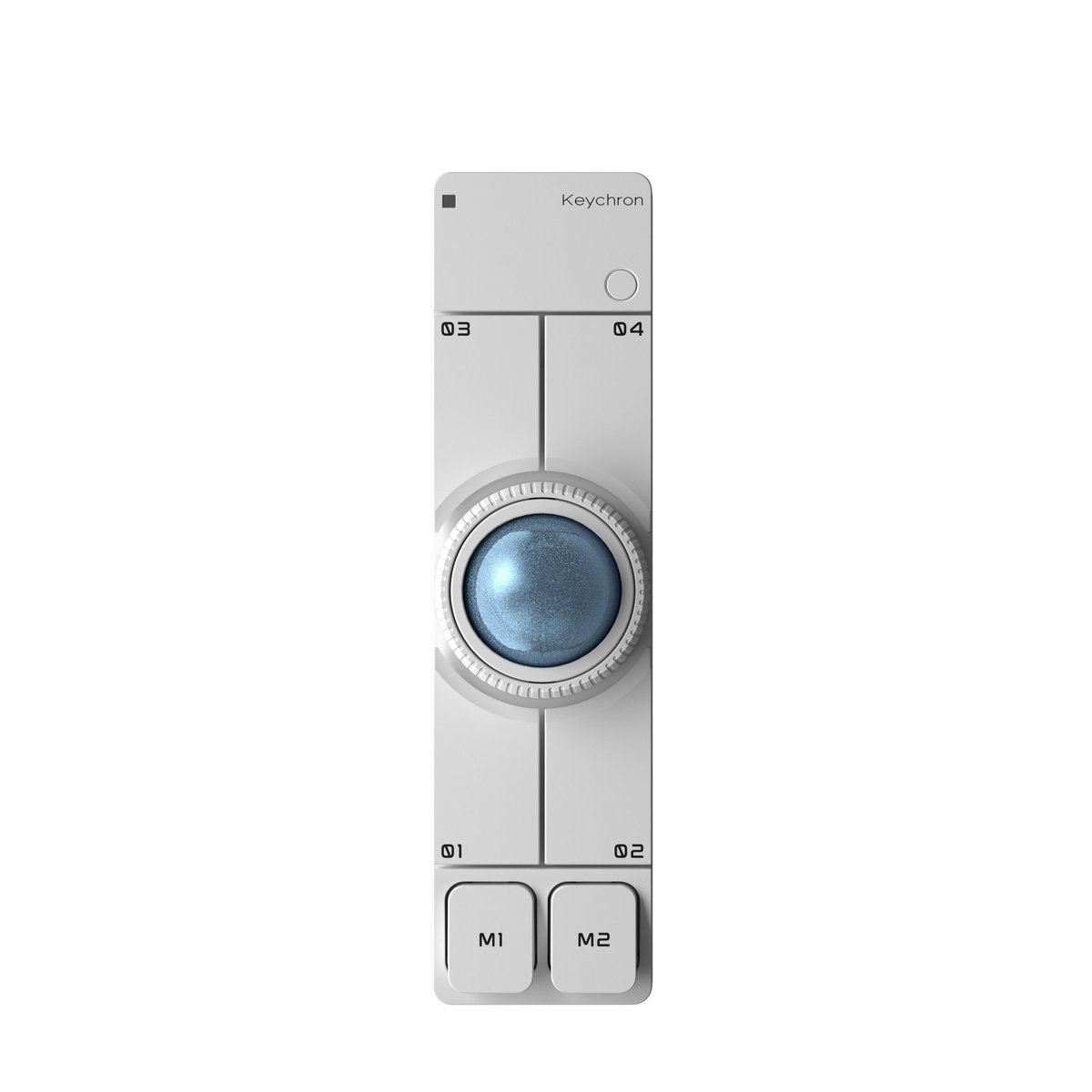 Keychron Nape Pro (NP-3) 三模無線軌跡球滑鼠(白色) - 2000Fun商城