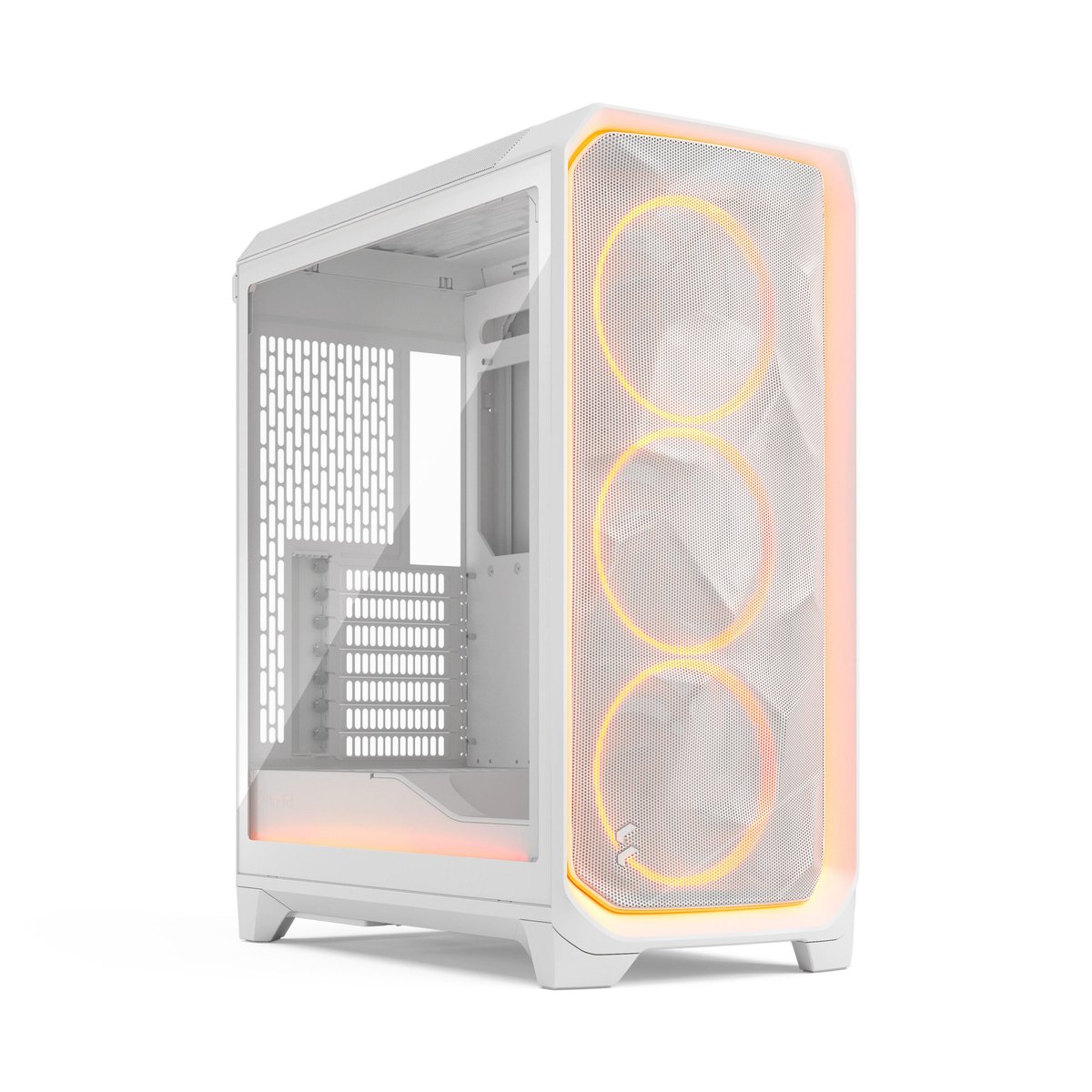 Fractal Design Meshify 3 E-ATX 機箱(FD-C-MES3A-05)(前面板環繞燈光-ARGB風扇-白色-透亮塗層鋼化玻璃)